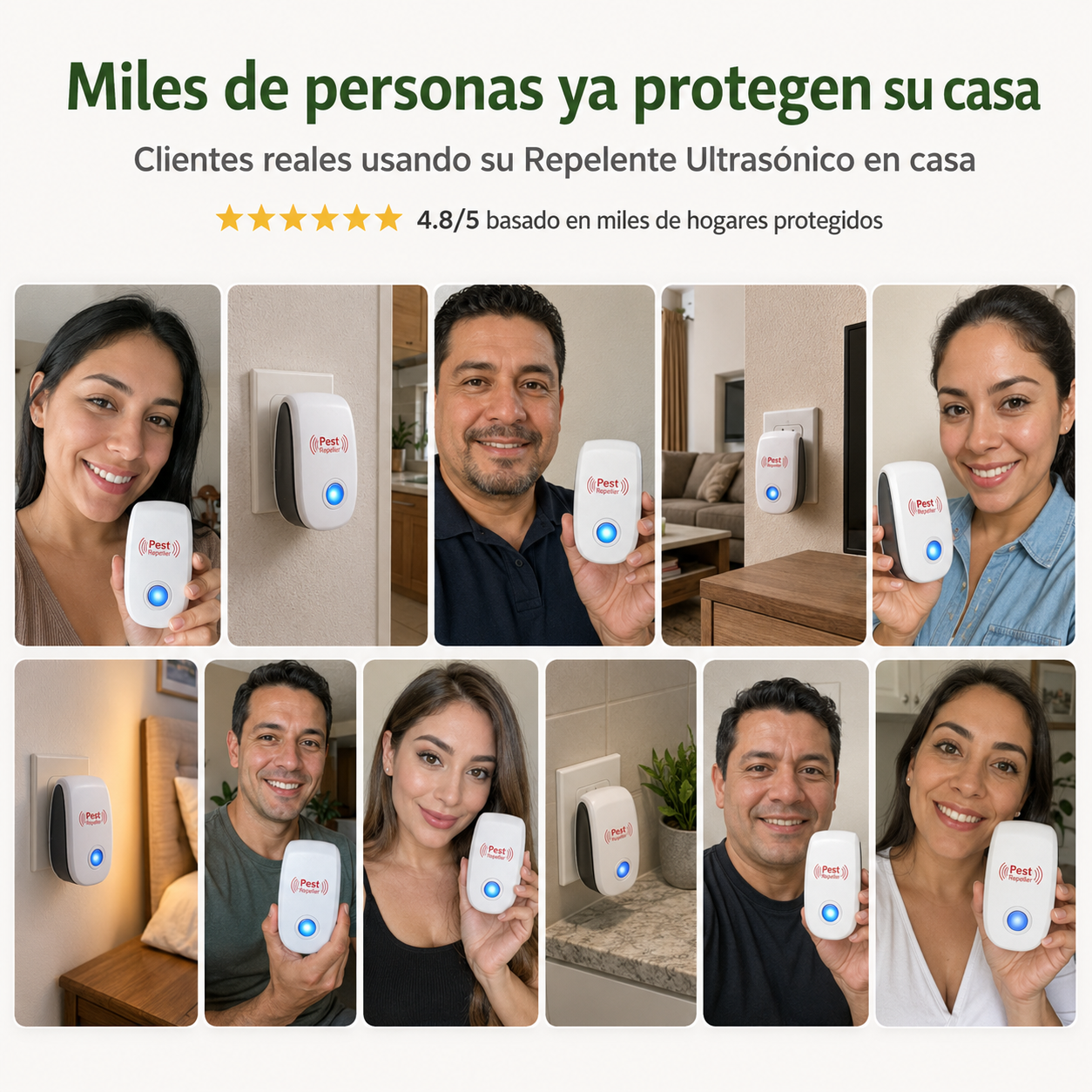 (2x1) Repelente Ultrasónico para plagas