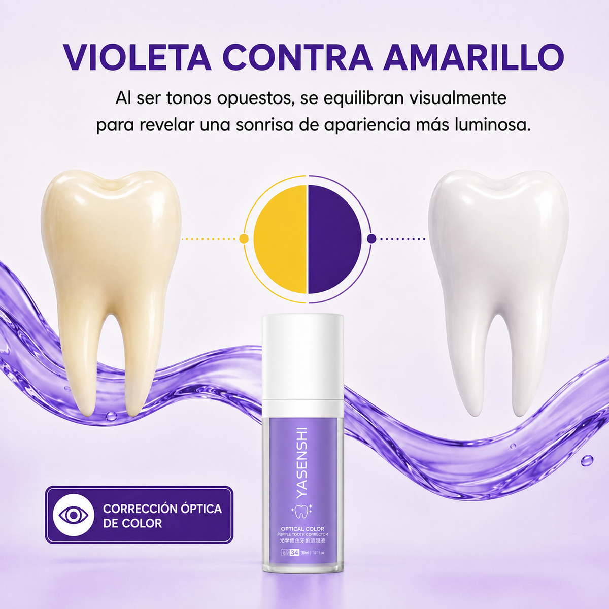 (2x1) Blanqueador Dental YASENSHI | Sonrisa de Revista en 3 minutos