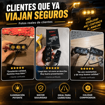 2x1 Faros LED Auxiliares | Maneja Más Seguro de Noche