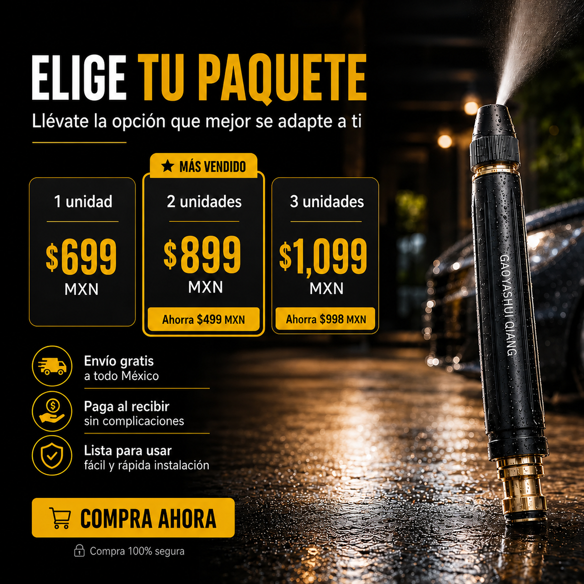 Boquilla de Alta Presión para Manguera (Copia)