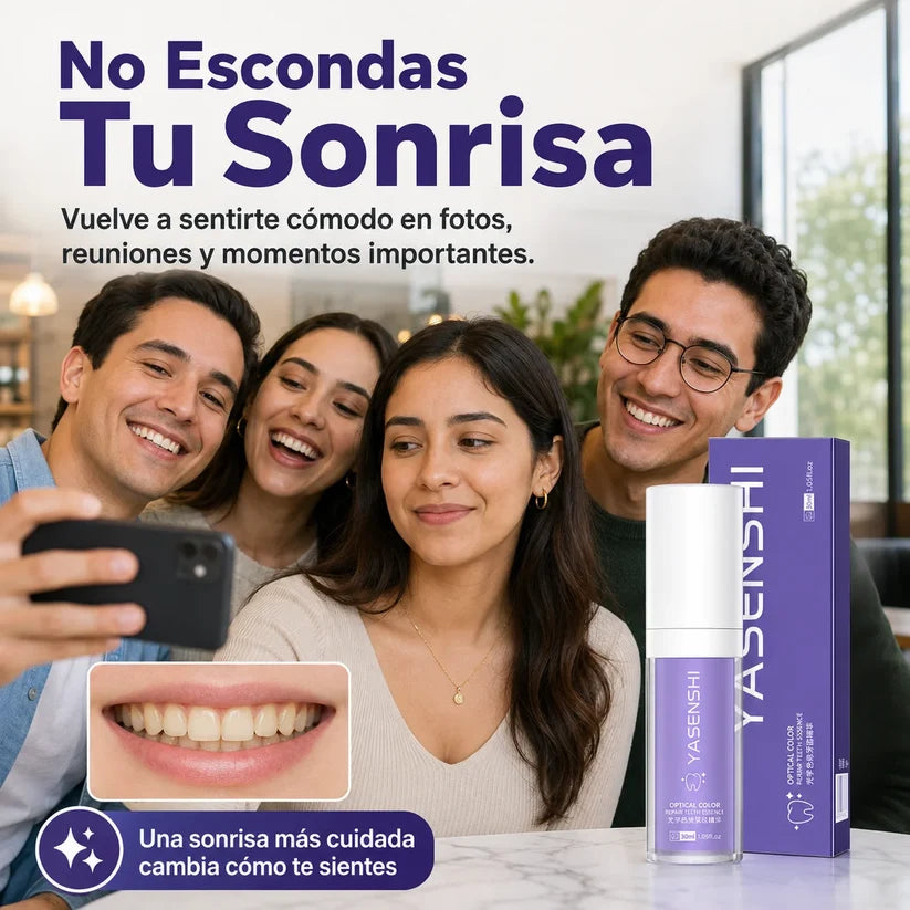 (2x1) Blanqueador Dental YASENSHI | Sonrisa de Revista en 3 minutos