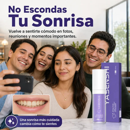 (2x1) Blanqueador Dental YASENSHI | Sonrisa de Revista en 3 minutos
